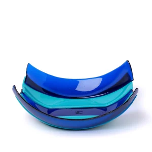Stripe Basket - Clear Blue, Turquoise