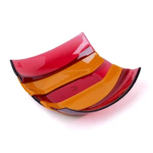 Stripe Basket - Clear Fuchsia, Ochre