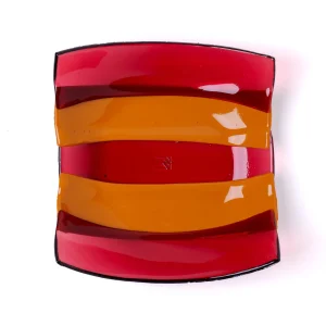 Stripe Basket - Clear Fuchsia, Ochre