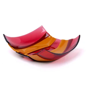 Stripe Basket - Clear Fuchsia, Ochre