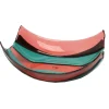 Stripe Basket - Clear Light Fuchsia And Matt Ocean
