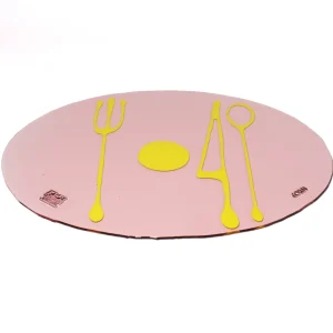 Table-Mates - Clear Antique Pink, Fluo Yellow
