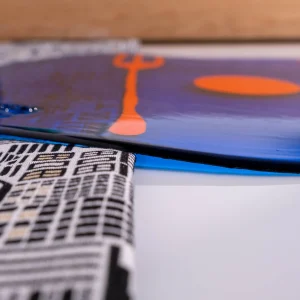 Table-Mates -  Clear Blue, Matt Orange