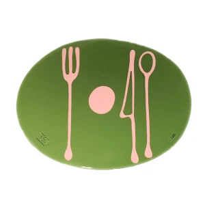 Table-Mates - Clear Bottle Green, Salmon