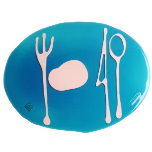 Table-Mates - Clear Emerald, Matt Pastel Pink