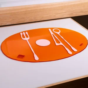 Table-Mates - Clear Orange, Matt Pink