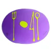 Table-Mates - Clear Purple And Matt Lime
