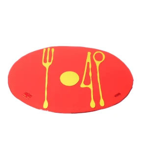 Table-Mates - Clear Red And Matt Fluo Yellow