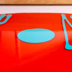 Table-Mates - Clear Red And Matt Turquoise