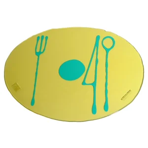 Table-Mates - Clear Yellow And Matt Turquoise