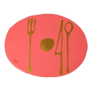 Table-Mates - Matt Dark Salmon, Gold