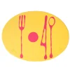 Table-Mates - Matt Pastel Yellow And Matt Fuchsia