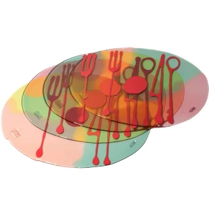 Table-Mates Extra Colour - Clear Pink, Clear Light Ruby, Clear Aqua, Clear Yellow And Matt Sorbet