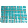 Tartan Placemat - Aqua, Matt Turquoise, White, Grey