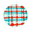 Tartan Placemat - Aqua, Matt Turquoise, Orange, White