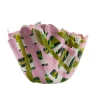 Tartan Vase - Clear Bottle Green, Matt Pink, Matt Dusty Green And Matt White