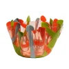 Tartan Vase - Clear Ruby, Matt Orange, Matt Dusty Green, Matt Grey