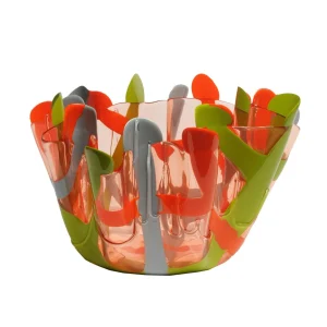 Tartan Vase - Clear Ruby, Matt Orange, Matt Dusty Green, Matt Grey