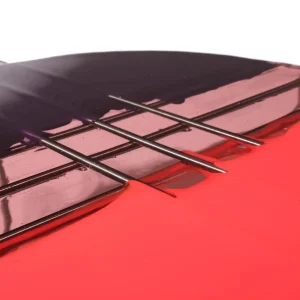 Triple Play Coffee Table - Aubergine, Clear Antique Pink, Coral