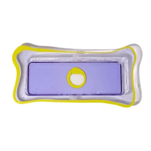 Try Tray Rectangular - Clear Lilac, Matt Fluo Yellow