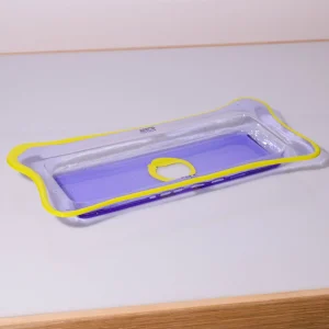 Try Tray Rectangular - Clear Lilac, Matt Fluo Yellow