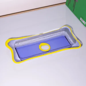 Try Tray Rectangular - Clear Lilac, Matt Fluo Yellow