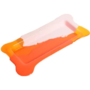 Try Tray Rectangular - Matt Orange, Clear Orange And Matt Pastel Pink
