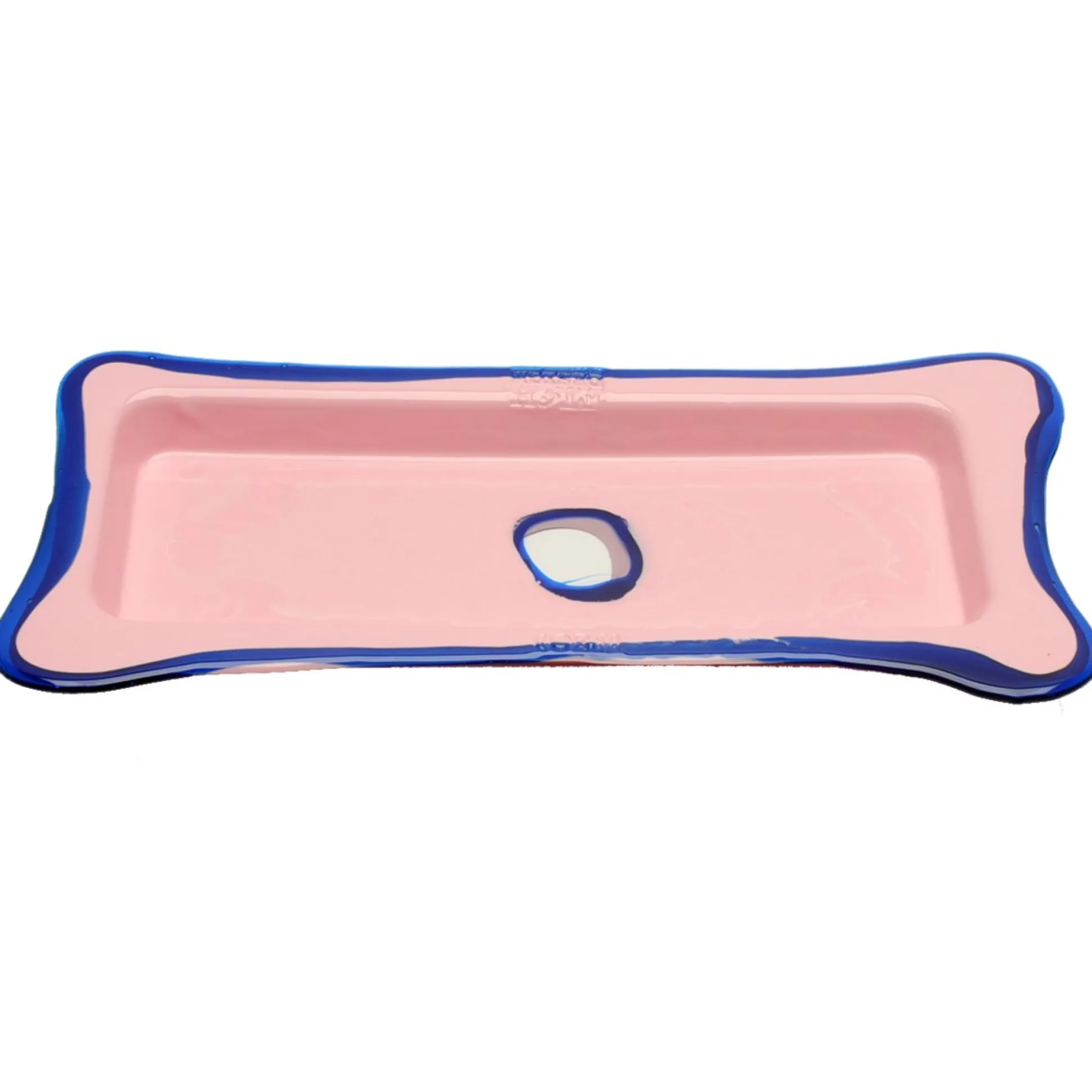 try_tray_rectangular__mat_1.webp Try Tray Rectangular - Matt Pastel Pink And Clear Blue