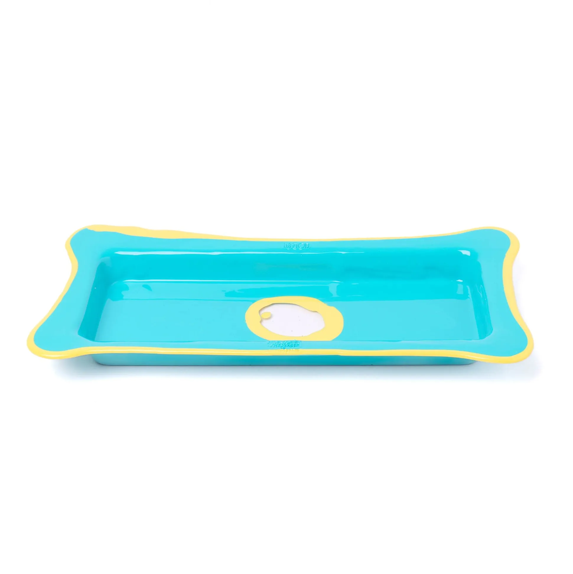 try_tray_rectangular__tur_1.webp Try Tray Rectangular - Turquoise, Pastel Yellow