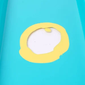 Try Tray Rectangular - Turquoise, Pastel Yellow