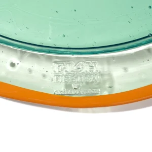 Try Tray Round - Clear Aqua, Ochre