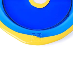 Try Tray Round - Clear Blue, Matt Pastel Yellow