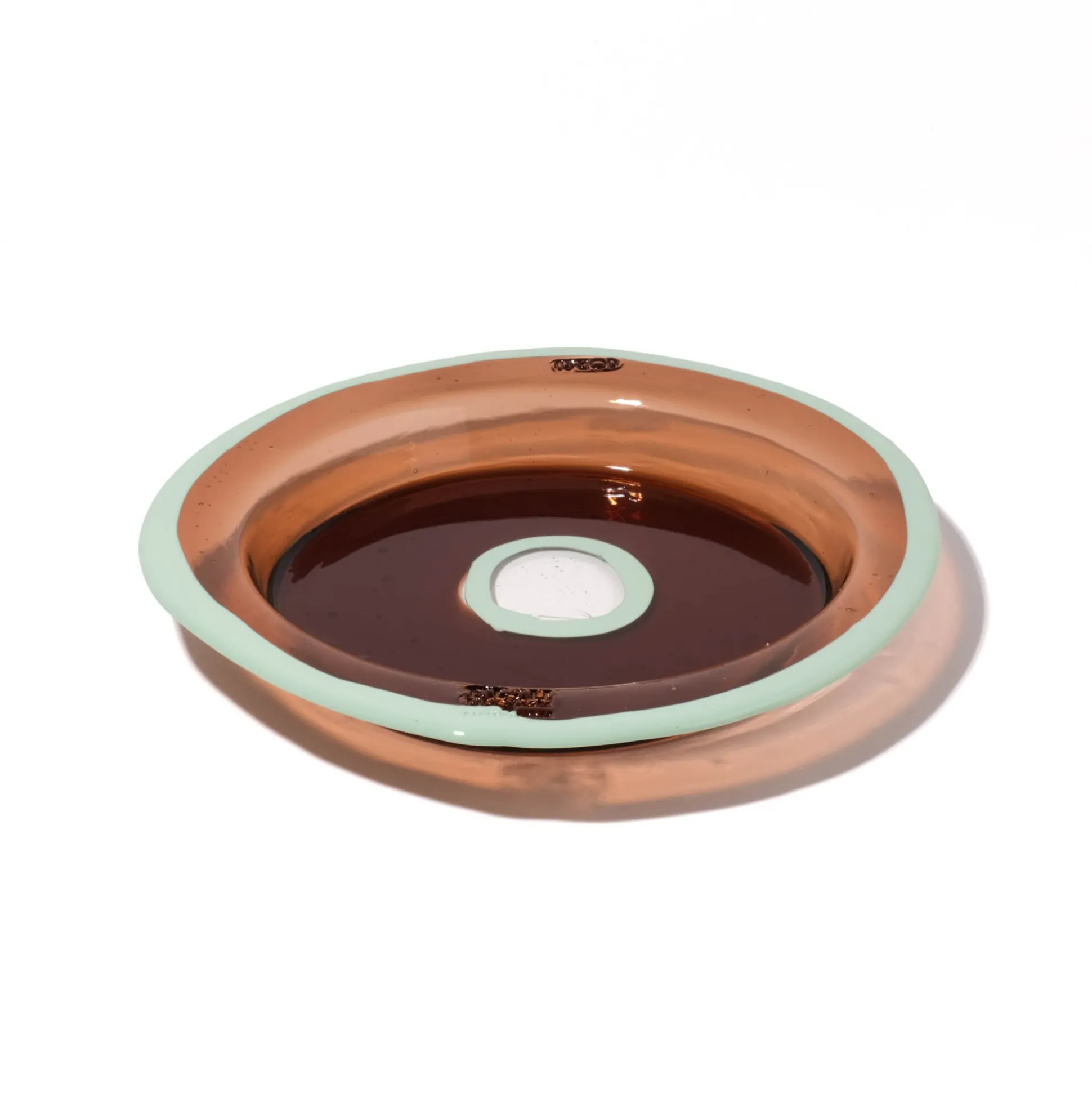 try_tray_round__clear_bro_2.webp Try Tray Round - Clear Brown, Aqua