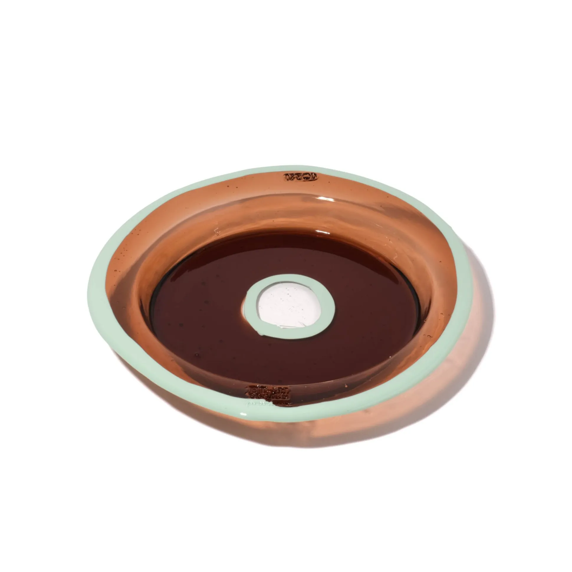 try_tray_round__clear_bro_3.webp Try Tray Round - Clear Brown, Aqua