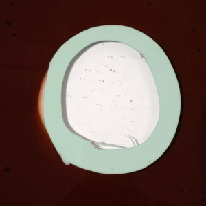 Try Tray Round - Clear Brown, Aqua