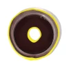 Try Tray Round - Clear Fumè, Fluo Yellow