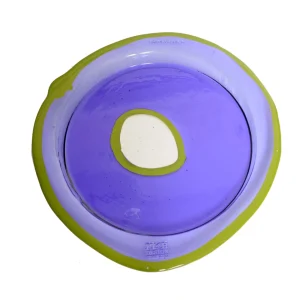 Try Tray Round - Clear Purple And Matt Dust Green