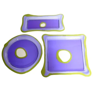 Try Tray Round - Clear Purple And Matt Dust Green