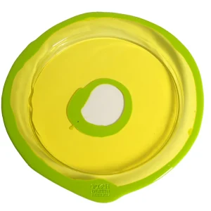Try Tray Round - Clear Yellow And Matt Lime