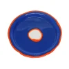 Try Tray Round - Matt Blue And Orange