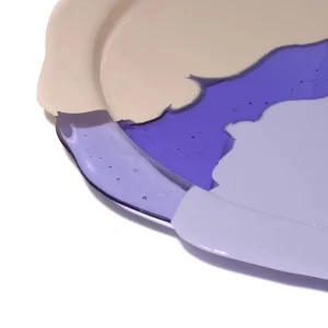 Try Tray Round - Matt Champagne, Clear Lilac And Matt Lilac