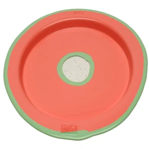 Try Tray Round - Matt Dark Salmon And Matt Mint
