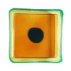 Try Tray Square - Amber, Clear Emerald Green