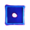 Try Tray Square - Blue, Clear Fuchsia