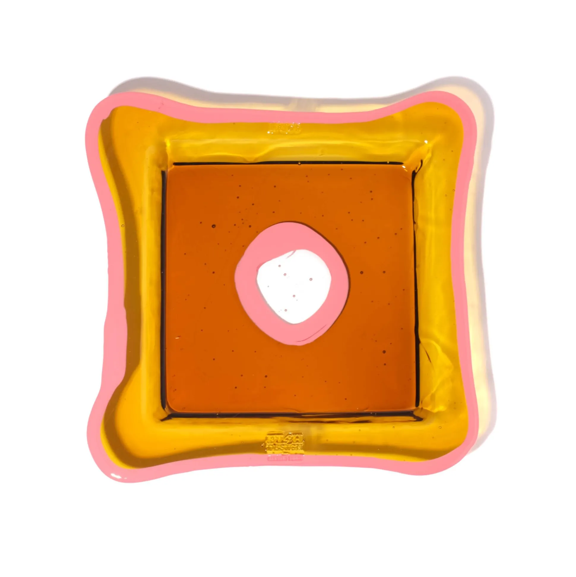 try_tray_square__clear_am_0.webp Try Tray Square - Clear Amber, Dark Salmon