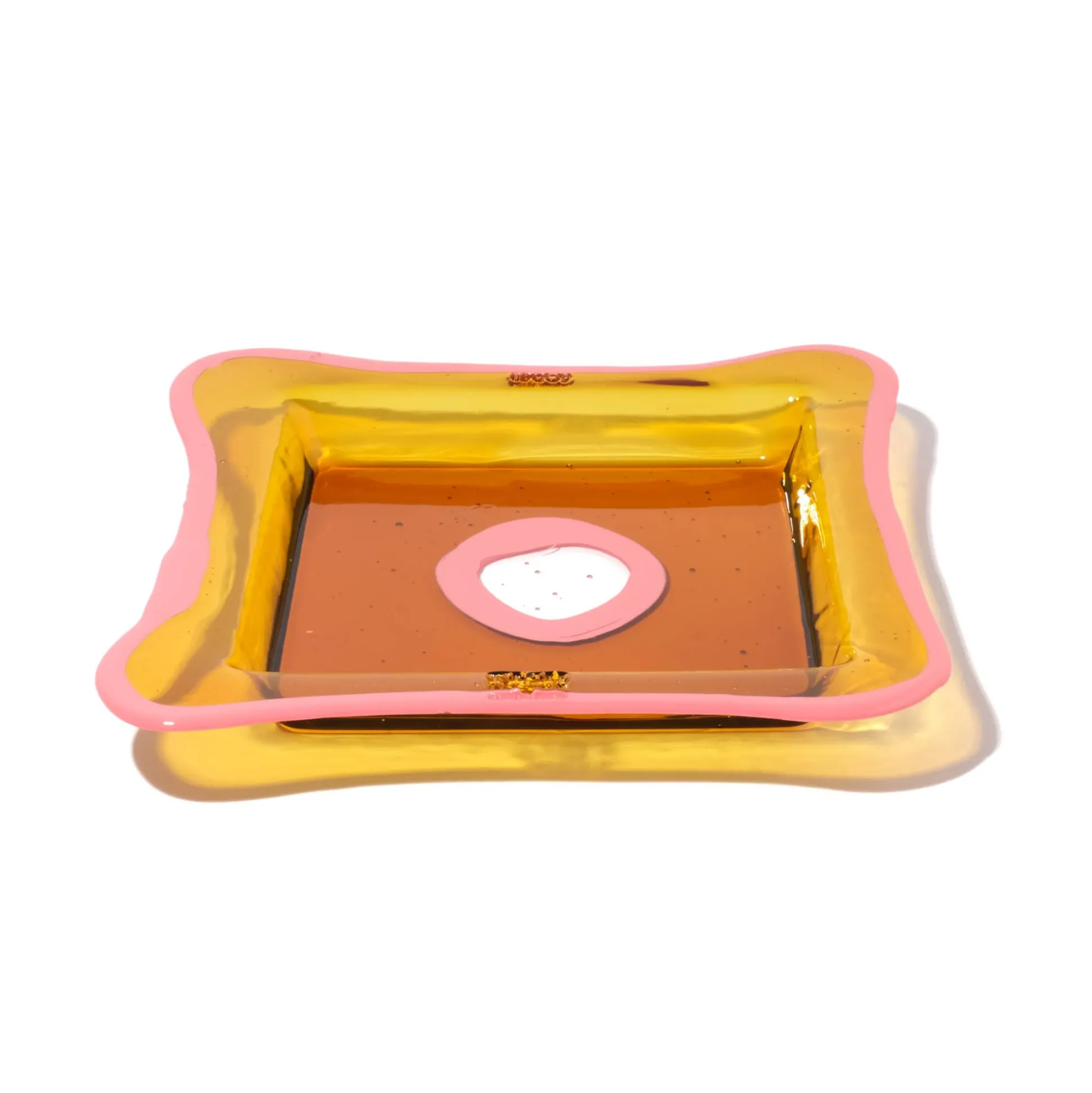 try_tray_square__clear_am_1.webp Try Tray Square - Clear Amber, Dark Salmon