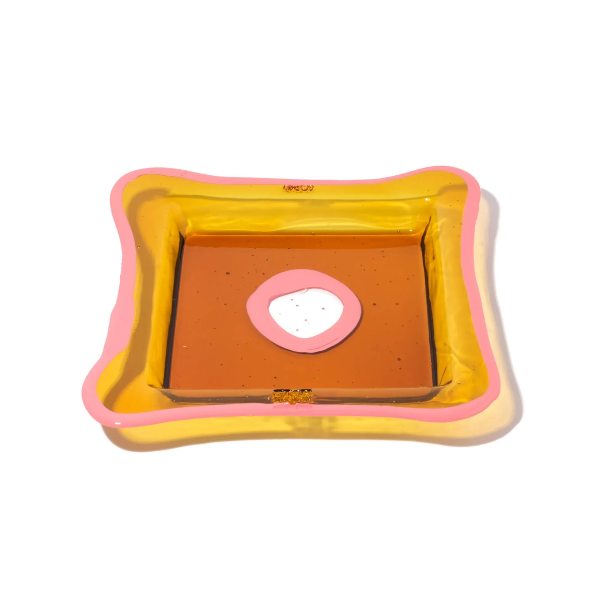 try_tray_square__clear_am_2.webp Try Tray Square - Clear Amber, Dark Salmon