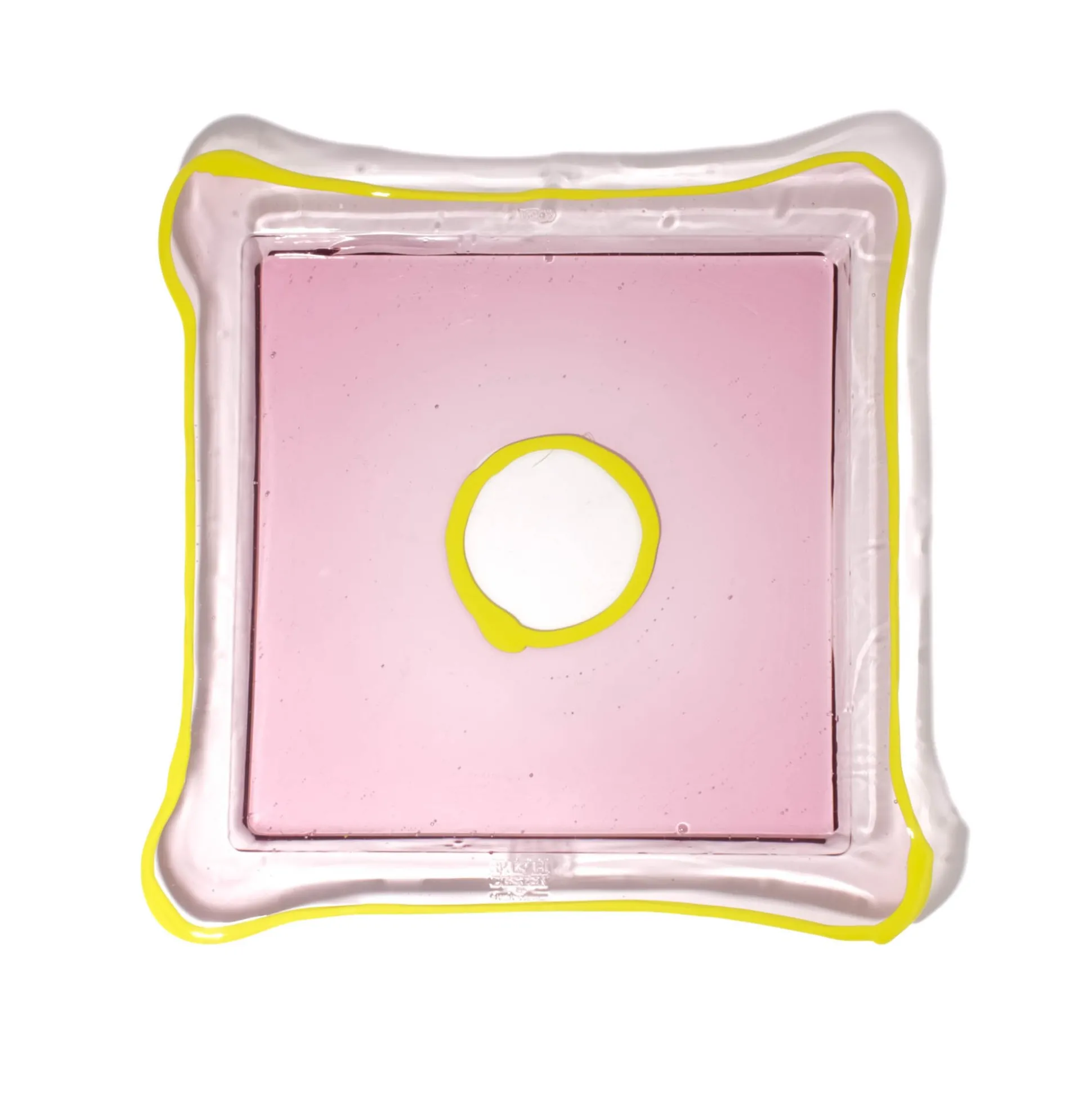 try_tray_square__clear_an_0.webp Try Tray Square - Clear Antique Pink, Fluo Yellow