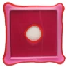 Try Tray Square - Clear Fuchsia And Matt Coral Red