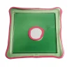 Try Tray Square - Clear Green, Matt Fuchsia